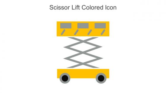 Scissor Lift Colored Icon In Powerpoint Pptx Png And Editable Eps Format