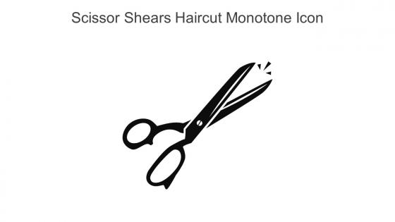 Scissor Shears Haircut Monotone Icon In Powerpoint Pptx Png And Editable Eps Format