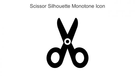 Scissor Silhouette Monotone Icon In Powerpoint Pptx Png And Editable Eps Format