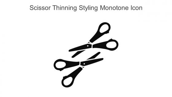 Scissor Thinning Styling Monotone Icon In Powerpoint Pptx Png And Editable Eps Format