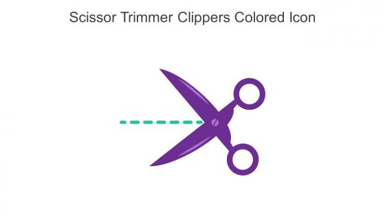 Scissor Trimmer Clippers Colored Icon In Powerpoint Pptx Png And Editable Eps Format
