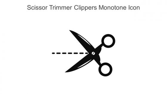 Scissor Trimmer Clippers Monotone Icon In Powerpoint Pptx Png And Editable Eps Format