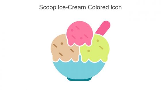 Scoop Ice Cream Colored Icon In Powerpoint Pptx Png And Editable Eps Format