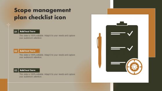 Scope Management Plan Checklist Icon