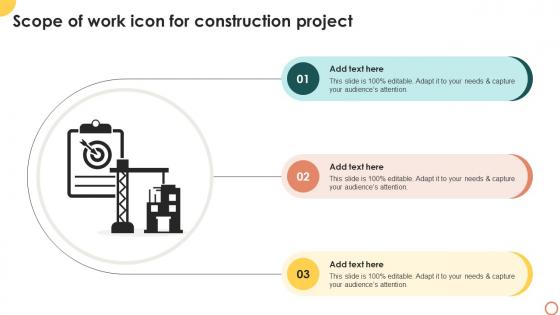 Scope Of Work Icon For Construction Project