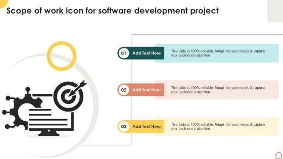 Scope Of Work Icon For Software Development Project
