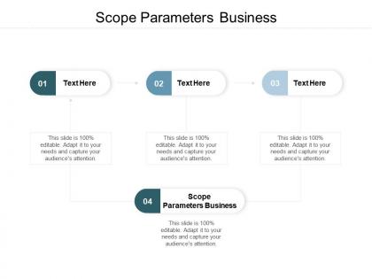Scope parameters business ppt powerpoint presentation show pictures cpb