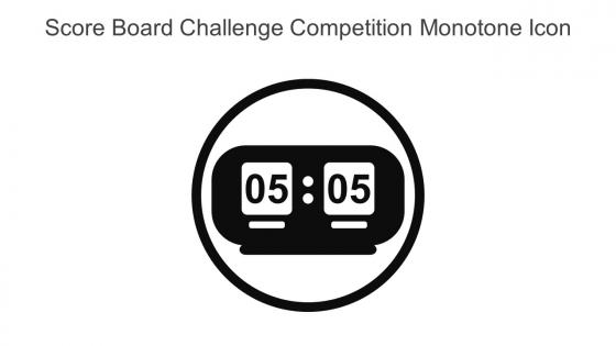 Score Board Challenge Competition Monotone Icon In Powerpoint Pptx Png And Editable Eps Format
