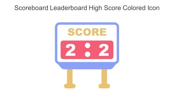Scoreboard Leaderboard High Score Colored Icon In Powerpoint Pptx Png And Editable Eps Format