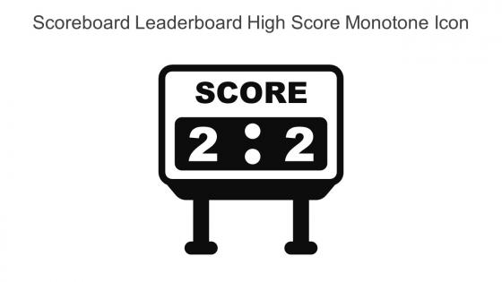 Scoreboard Leaderboard High Score Monotone Icon In Powerpoint Pptx Png And Editable Eps Format