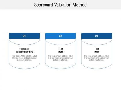 Scorecard valuation method ppt powerpoint presentation icon example cpb