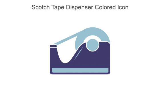 Scotch Tape Dispenser Colored Icon In Powerpoint Pptx Png And Editable Eps Format