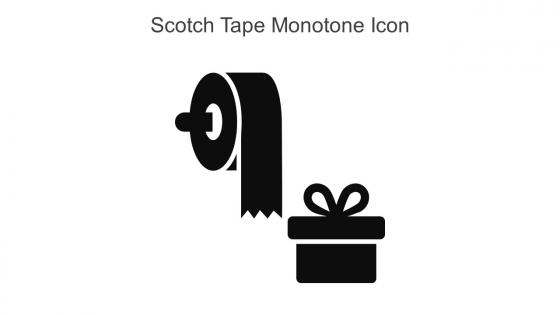 Scotch Tape Monotone Icon In Powerpoint Pptx Png And Editable Eps Format