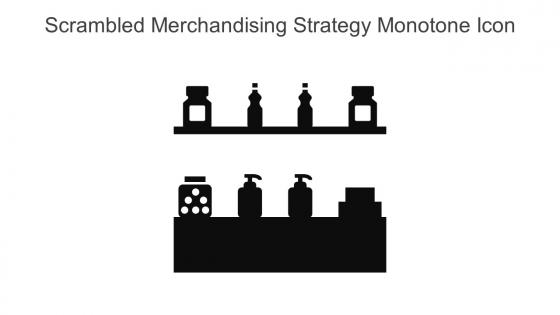 Scrambled Merchandising Strategy Monotone Icon In Powerpoint Pptx Png And Editable Eps Format