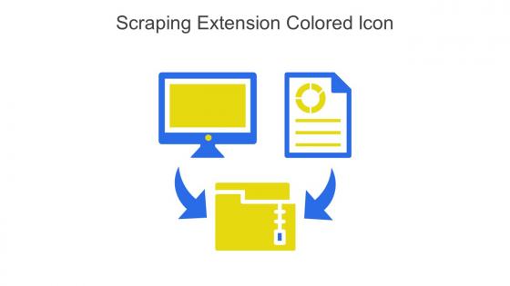 Scraping Extension Colored Icon In Powerpoint Pptx Png And Editable Eps Format
