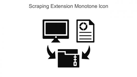 Scraping Extension Monotone Icon In Powerpoint Pptx Png And Editable Eps Format