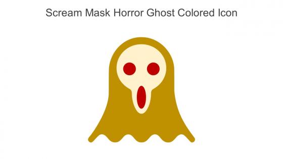 Scream Mask Horror Ghost Colored Icon In Powerpoint Pptx Png And Editable Eps Format
