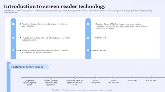 Screen Reader Friendly Website Introduction To Screen Reader Technology