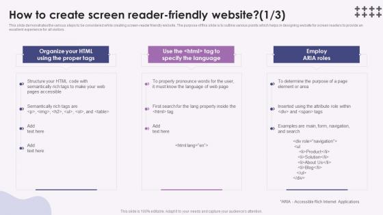 Screen Reader How To Create Screen Reader Friendly Website