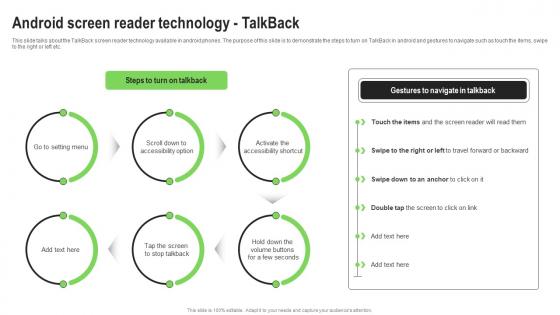 Screen Reader Types Android Screen Reader Technology Talkback