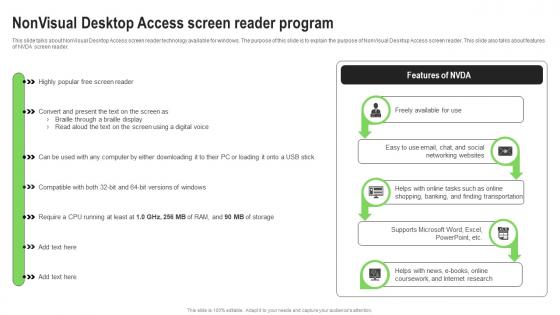 Screen Reader Types Nonvisual Desktop Access Screen Reader Program