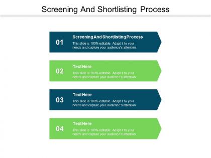 Screening and shortlisting process ppt powerpoint presentation layouts example topics cpb
