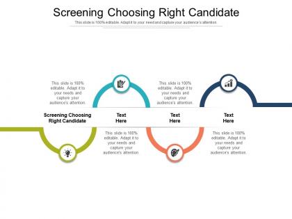 Screening choosing right candidate ppt powerpoint presentation slides outfit cpb