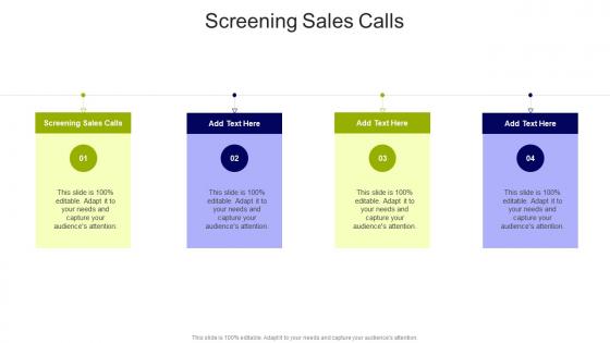 Screening Sales Calls In Powerpoint And Google Slides Cpb