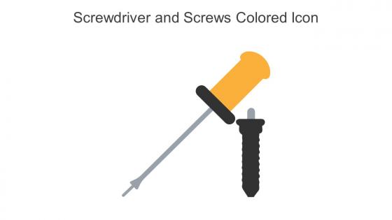 Screwdriver And Screws Colored Icon In Powerpoint Pptx Png And Editable Eps Format