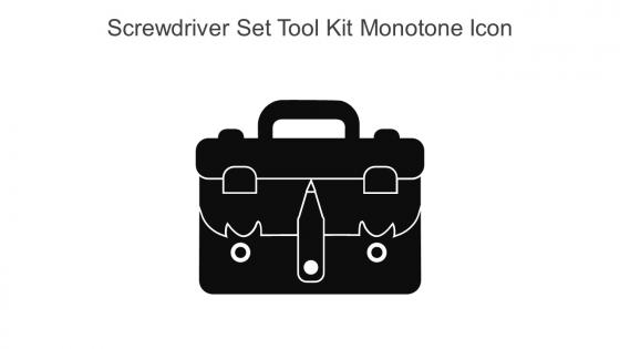 Screwdriver Set Tool Kit Monotone Icon In Powerpoint Pptx Png And Editable Eps Format