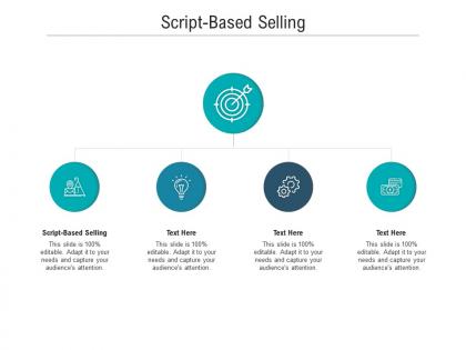 Script based selling ppt powerpoint presentation styles icon cpb
