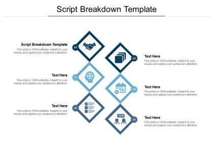 Script breakdown template ppt powerpoint presentation layouts deck cpb