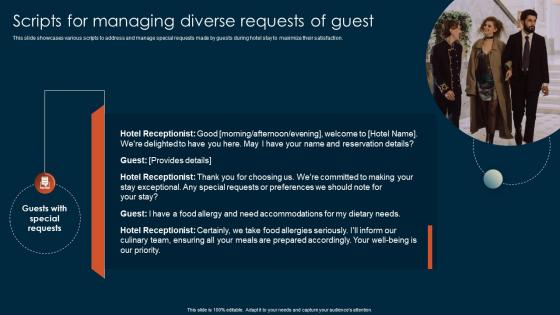 Scripts For Managing Diverse Requests Of Guest Bridging Performance Gaps Through Hospitality DTE SS