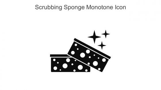 Scrubbing Sponge Monotone Icon In Powerpoint Pptx Png And Editable Eps Format