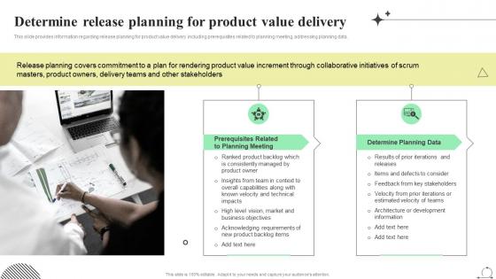 Scrum Agile Playbook Determine Release Planning For Product Value Delivery