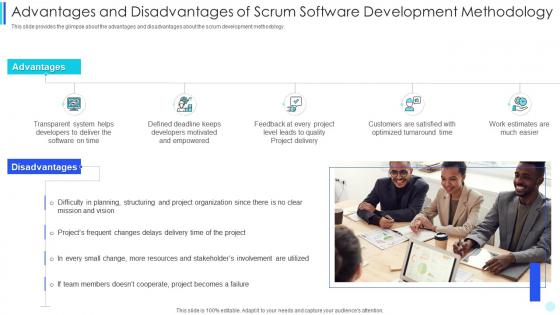 Scrum development advantages disadvantages software development methodology