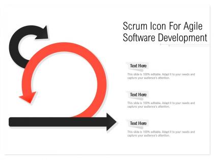 Scrum icon for agile software development