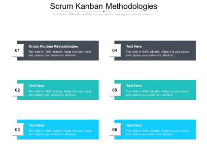 Scrum kanban methodologies ppt powerpoint presentation ideas mockup cpb