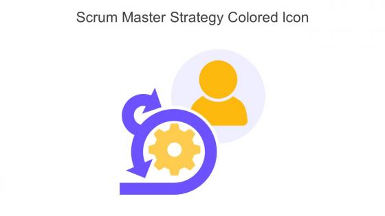 Scrum Master Strategy Colored Icon In Powerpoint Pptx Png And Editable Eps Format