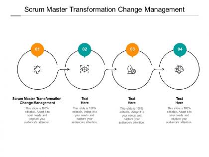 Scrum master transformation change management ppt powerpoint images cpb