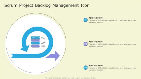Scrum Project Backlog Management Icon