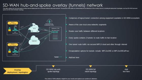 SD WAN Hub And Spoke Overlay Tunnels Network Managed Wan Services