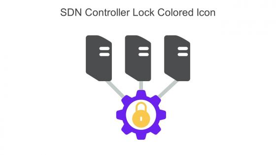 SDN Controller Lock Colored Icon In Powerpoint Pptx Png And Editable Eps Format