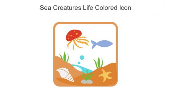 Sea Creatures Life Colored Icon In Powerpoint Pptx Png And Editable Eps Format