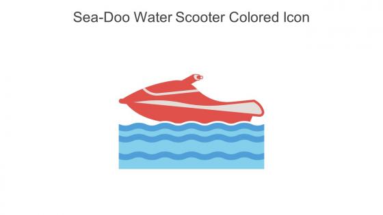 Sea Doo Water Scooter Colored Icon In Powerpoint Pptx Png And Editable Eps Format