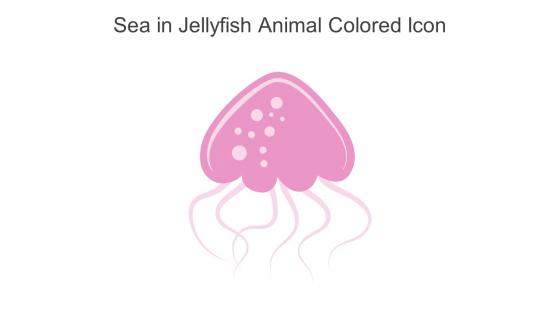 Sea In Jellyfish Animal Colored Icon In Powerpoint Pptx Png And Editable Eps Format