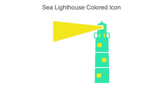 Sea Lighthouse Colored Icon In Powerpoint Pptx Png And Editable Eps Format