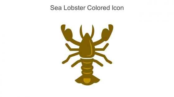 Sea Lobster Colored Icon In Powerpoint Pptx Png And Editable Eps Format