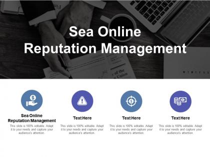 Sea online reputation management ppt powerpoint presentation infographics designs cpb