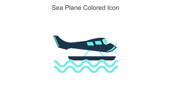 Sea Plane Colored Icon In Powerpoint Pptx Png And Editable Eps Format